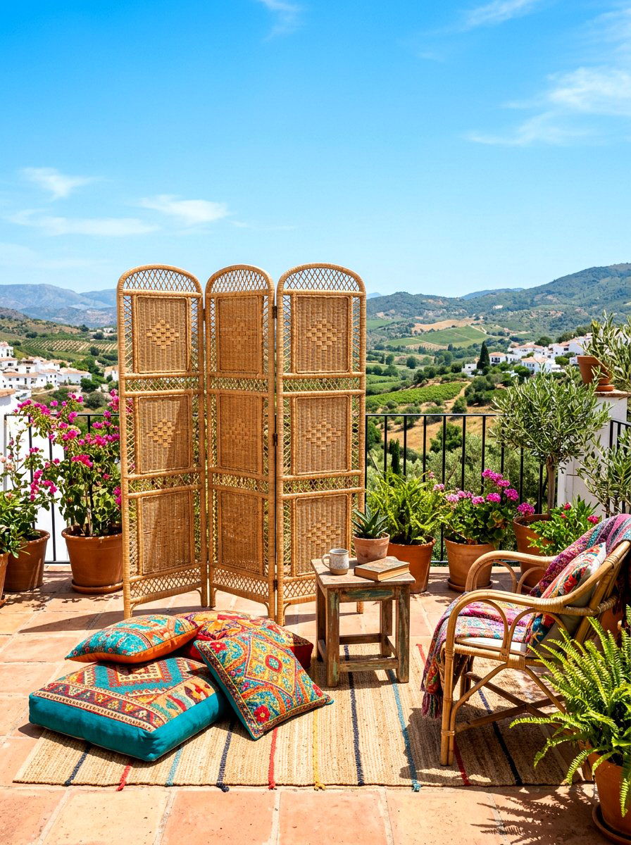 Freestanding Outdoor Room Divider - 30 porch privacy screen ideas