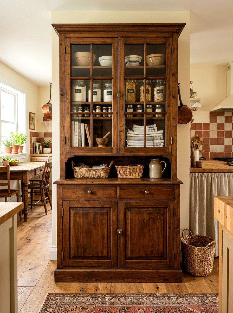 Freestanding Pantry Cabinet - 30 pantry shelving ideas