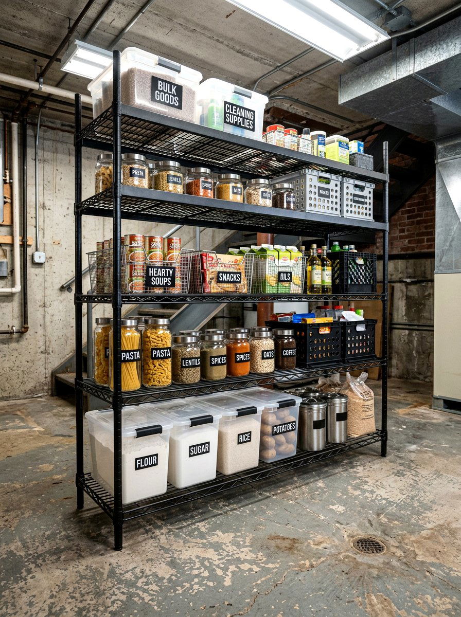 Freestanding Pantry Shelving Unit - 30 pantry shelving layout ideas
