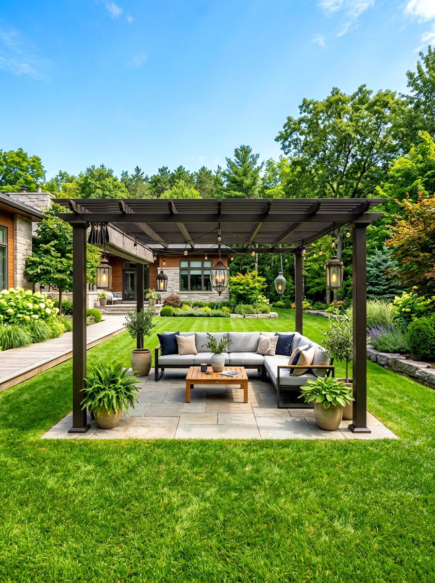 Freestanding Patio Pergola - 30 outdoor breakfast pergola ideas