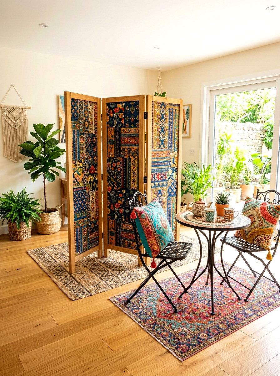 Freestanding Portable Room Divider - 30 deck partition ideas