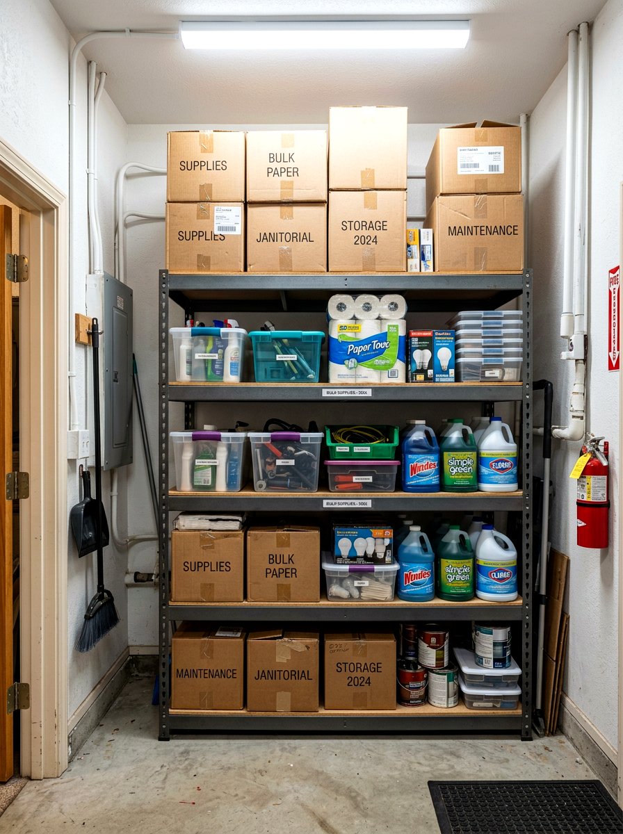 Freestanding Shelving Unit - 30 utility closet shelving ideas