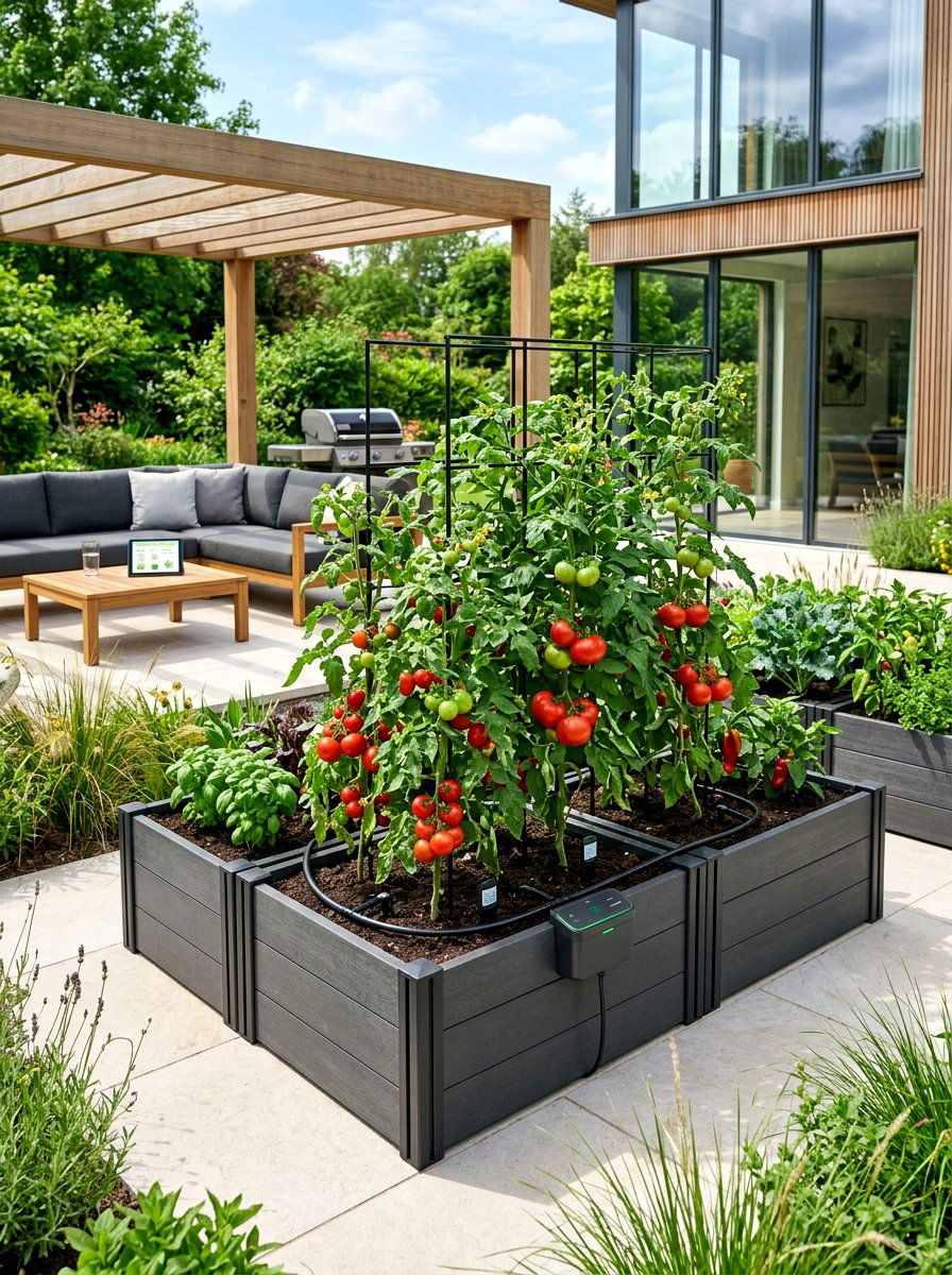 Freestanding Trellis Planter - 30 modern vertical garden ideas