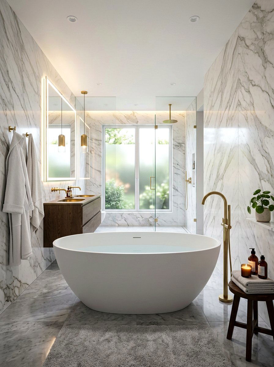 Freestanding Tub - 30 modern bathroom ideas