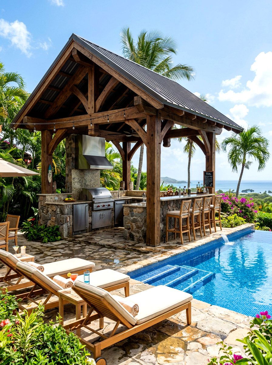 Freestanding backyard pavilion - 30 patio canopy ideas