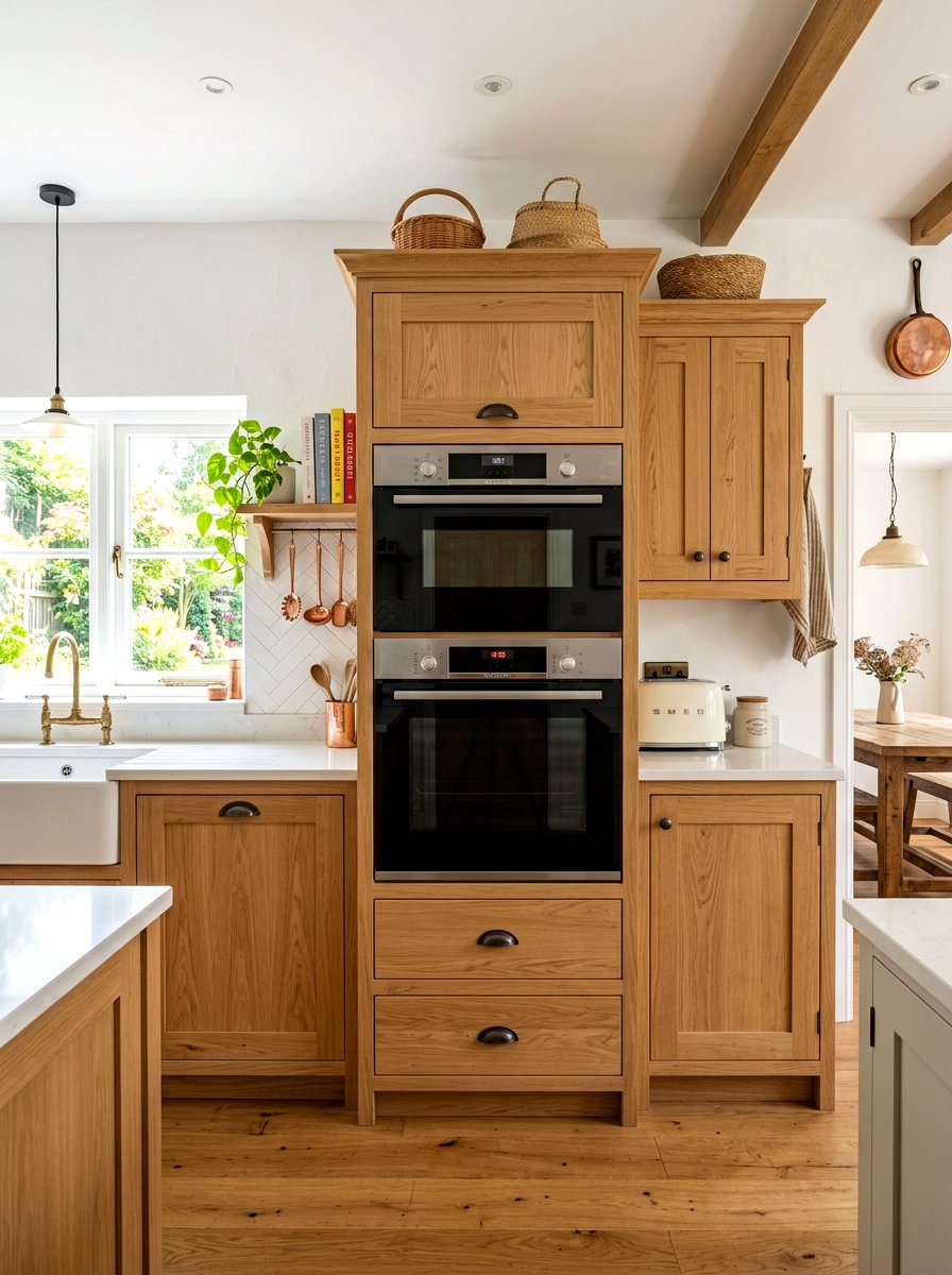 Freestanding double oven housing - 30 freestanding furniture kitchen ideas