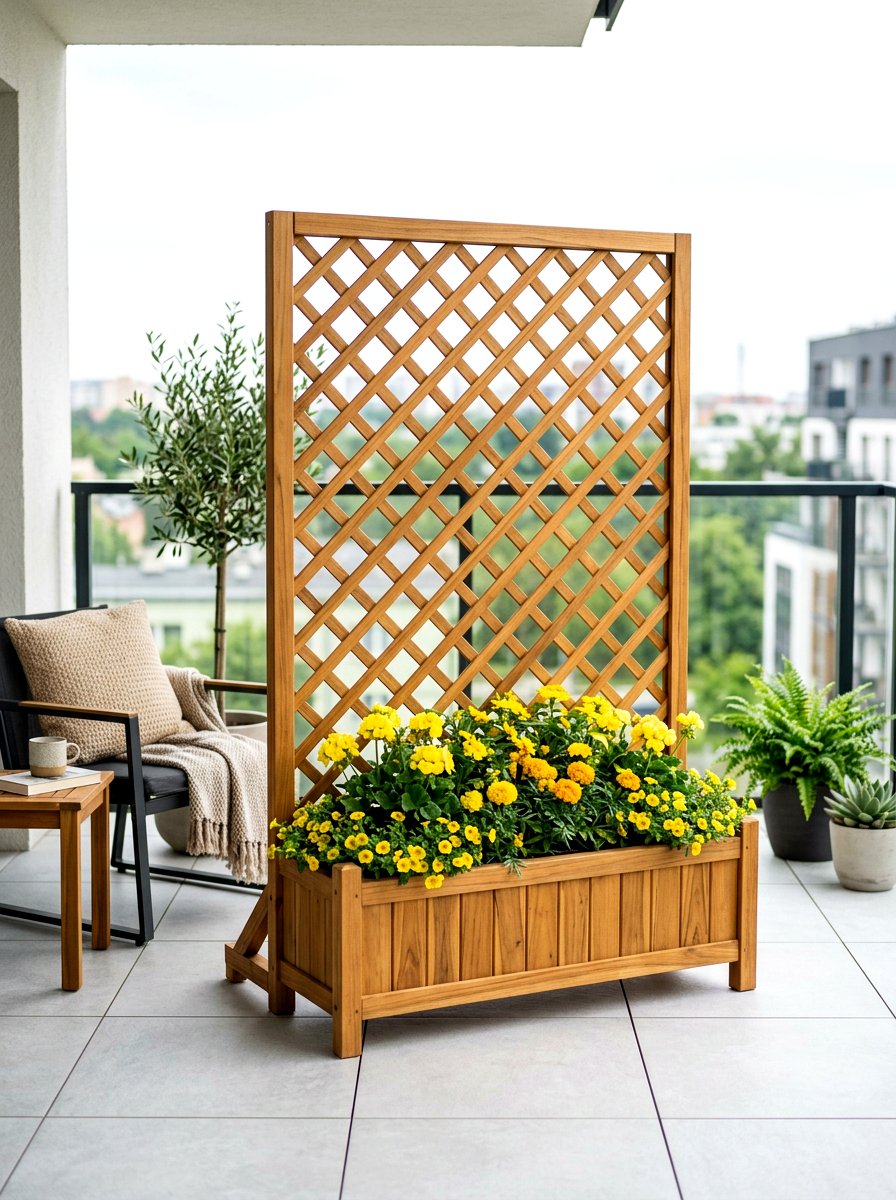 Freestanding lattice privacy screen - 30 lattice privacy ideas