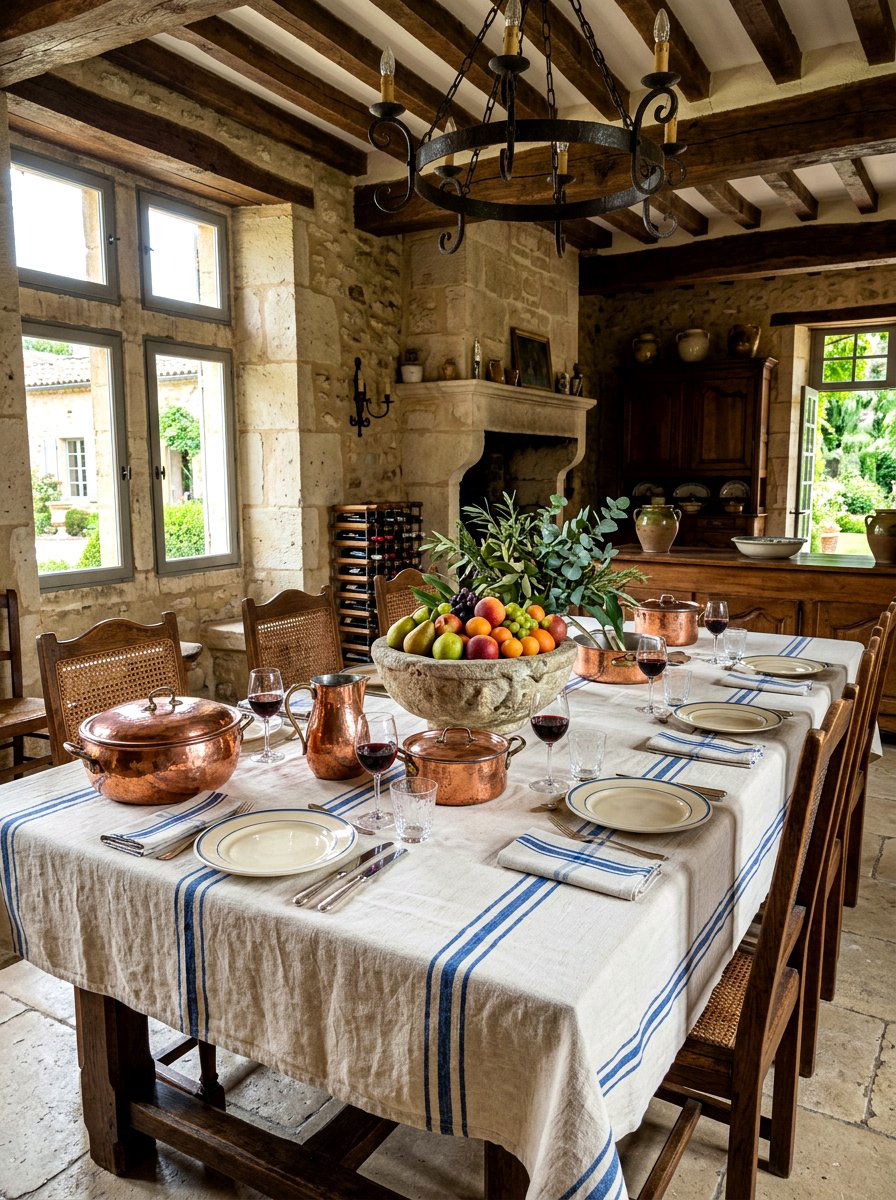 French Chateau Table - 30 collected tablescape ideas