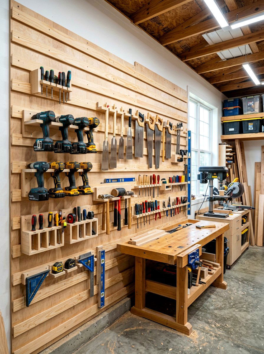 French Cleat System - 30 tool wall ideas