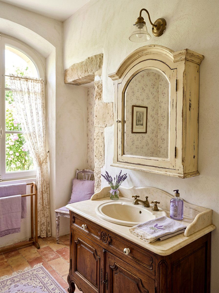French Country Arched Medicine Cabinet - 30 arched medicine cabinet ideas