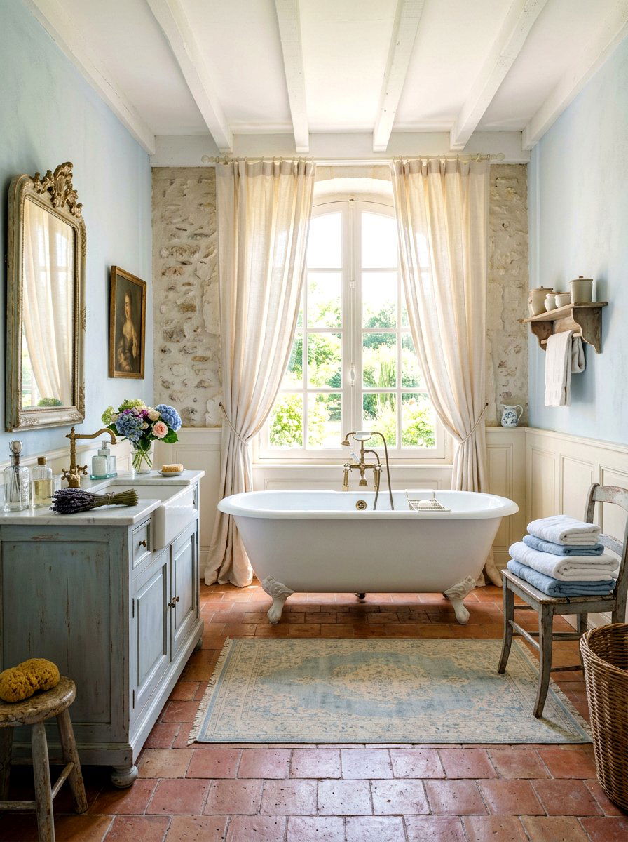 French Country Bathroom - 30 spa hotel bathroom ideas