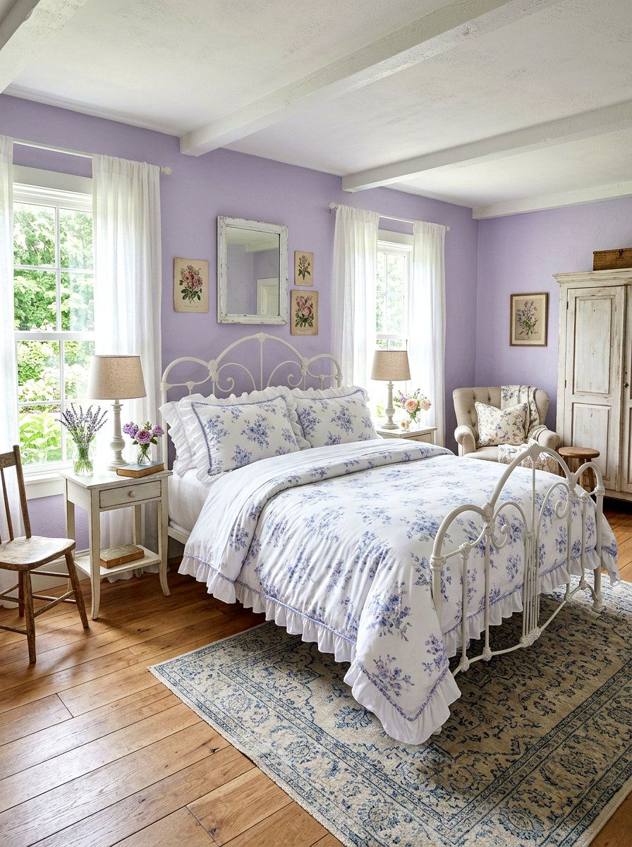 French Country Bedding With Ruffled Piping - 30 piped bedding bedroom ideas