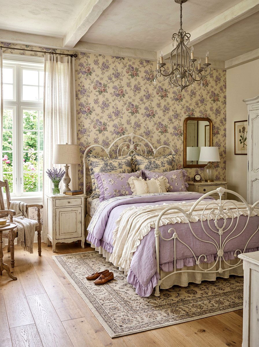 French Country Bedroom - 30 European bed styling ideas