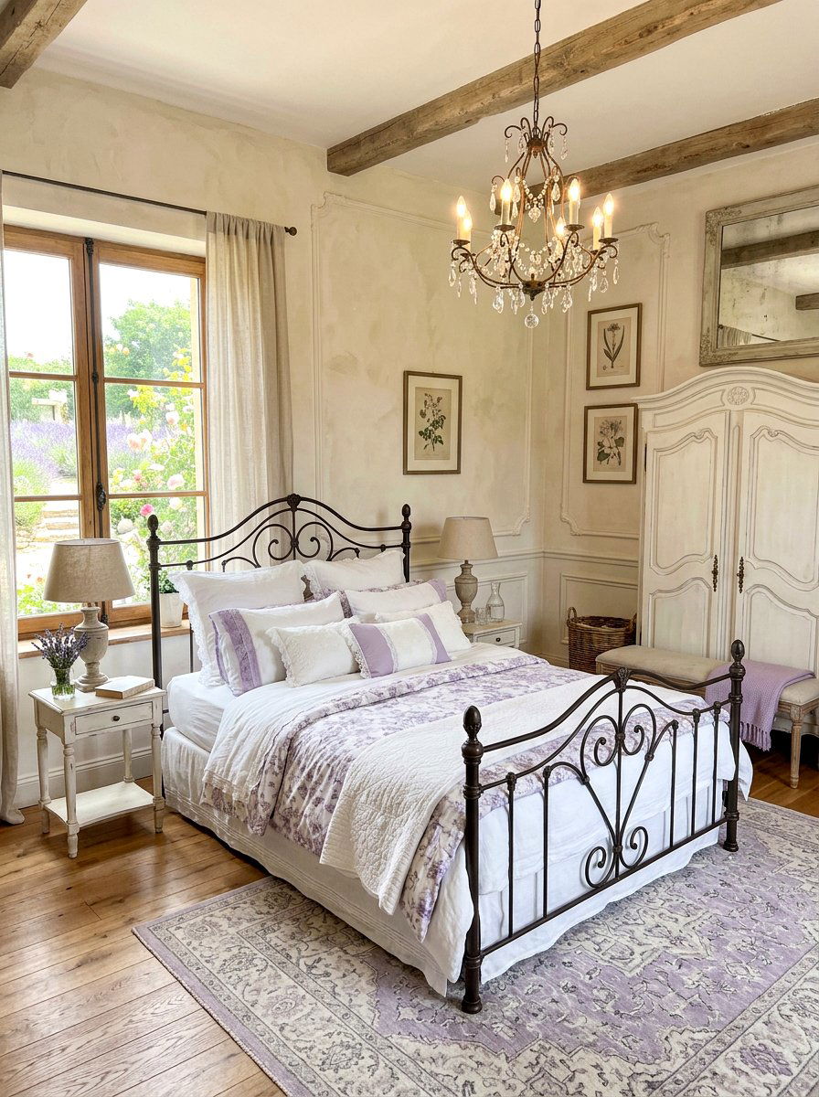 French Country Bedroom - 30 romantic hotel bedroom ideas