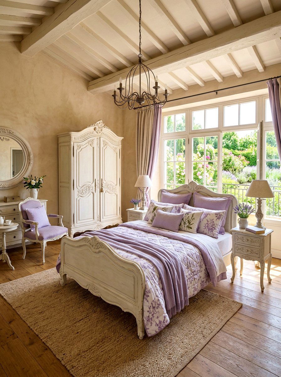 French Country Bedroom - 30 light and airy bedroom ideas