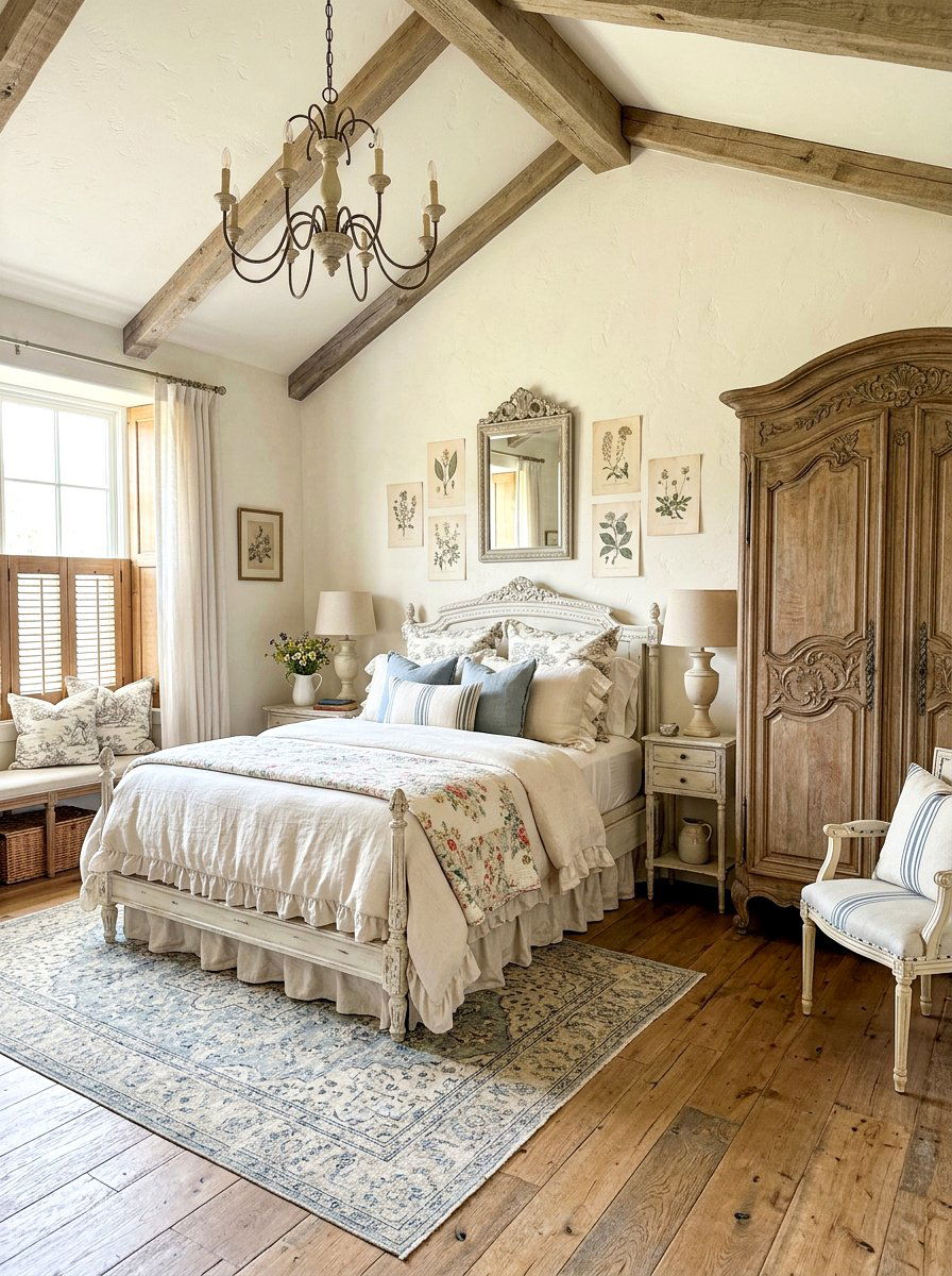 French Country Bedroom - 30 romantic master bedroom ideas