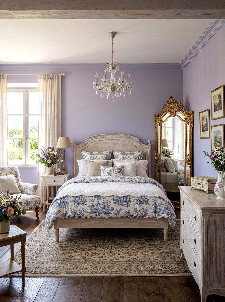 French Country Bedroom - 30 aesthetic bedroom ideas