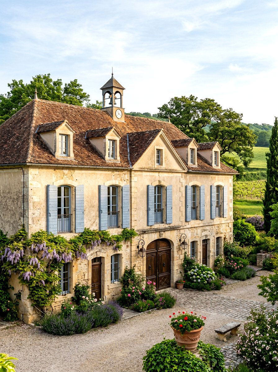 French Country Carriage House - 30 carriage house exterior ideas aesthetic