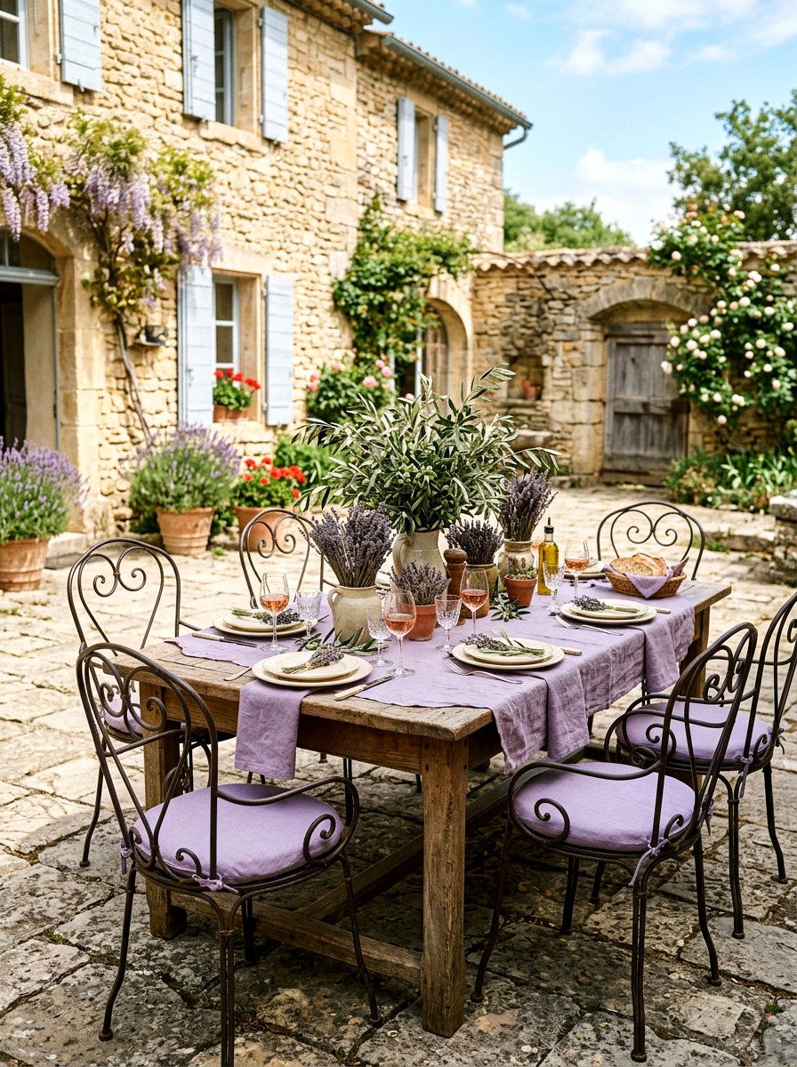 French Country Dining - 30 summer table setting ideas