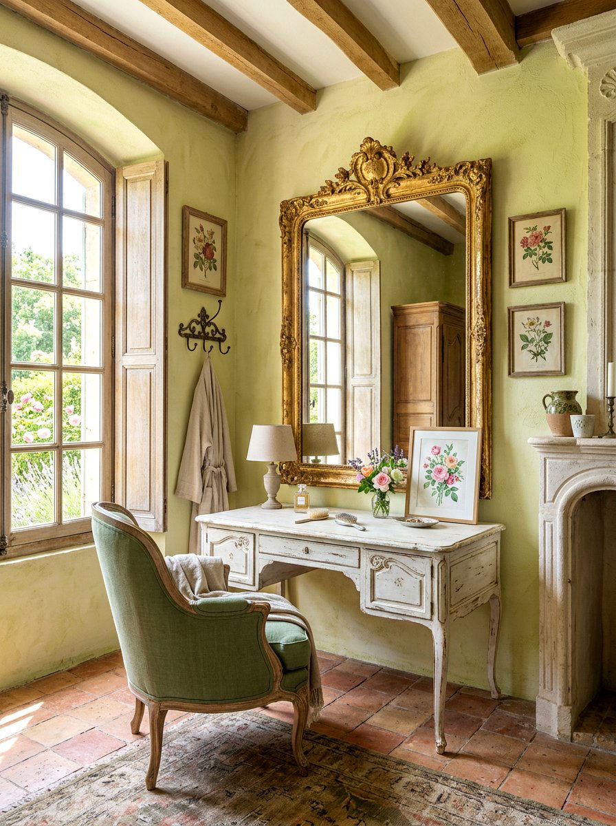 French Country Dressing Space - 30 bedroom dressing lounge ideas
