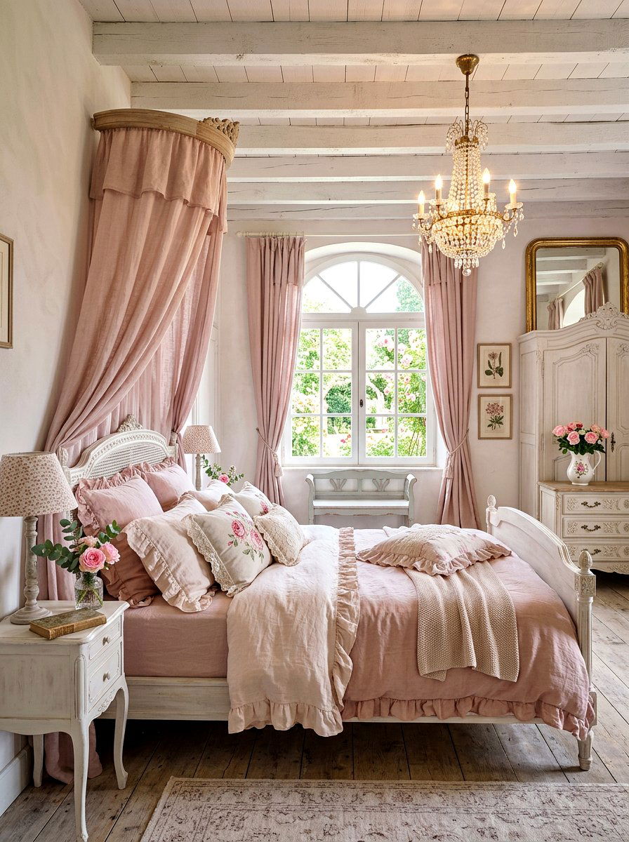 French Country Dusty Rose - 30 dusty rose bedroom ideas