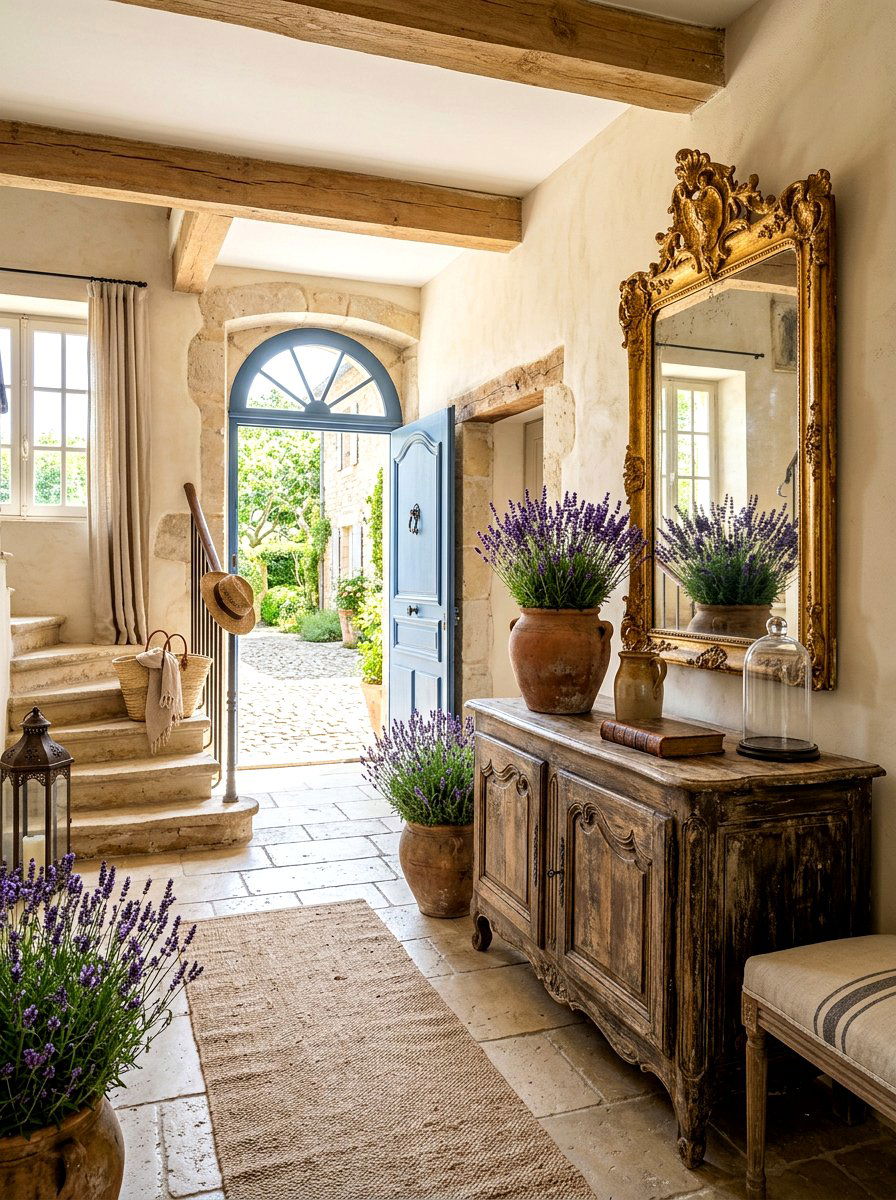 French Country Entryway - 30 luxury entryway styling ideas