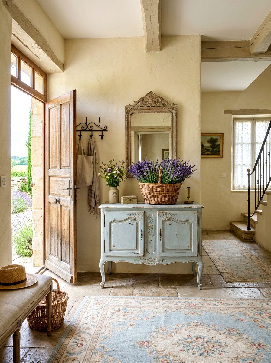 French Country Entryway - 30 classic entryway ideas