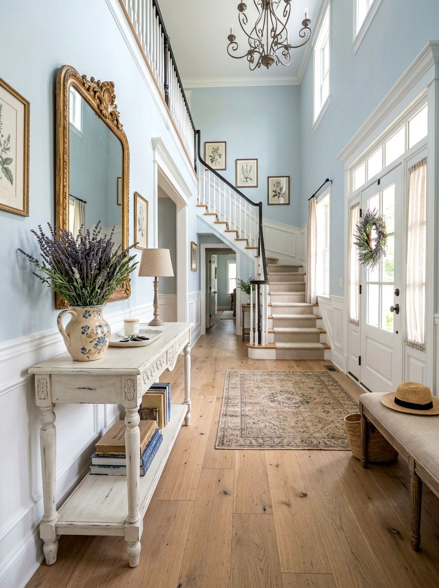 French Country Foyer - 30 old world entryway ideas