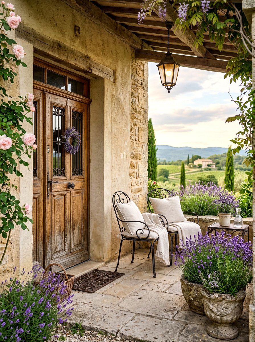 French Country Front Porch - 30 front porch decor ideas