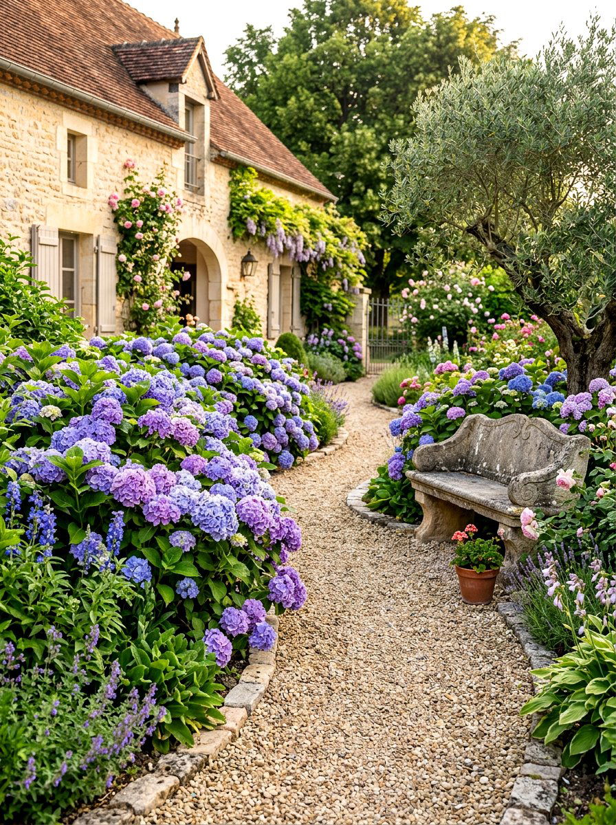 30 Hydrangea Border Curb Appeal Ideas For A Blooming Welcome