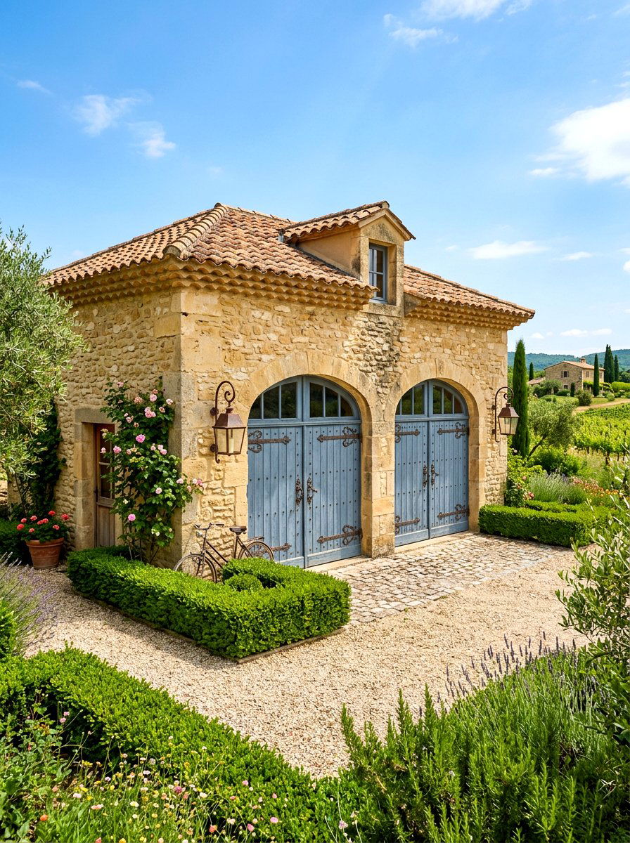 French Country Garage - 30 detached garage exterior ideas