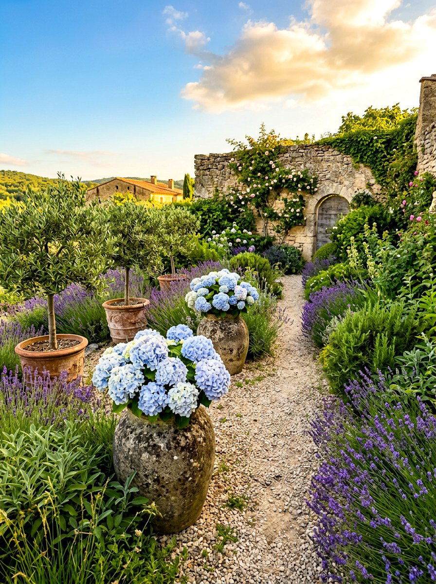 French Country Hydrangea Garden - 30 hydrangea garden ideas