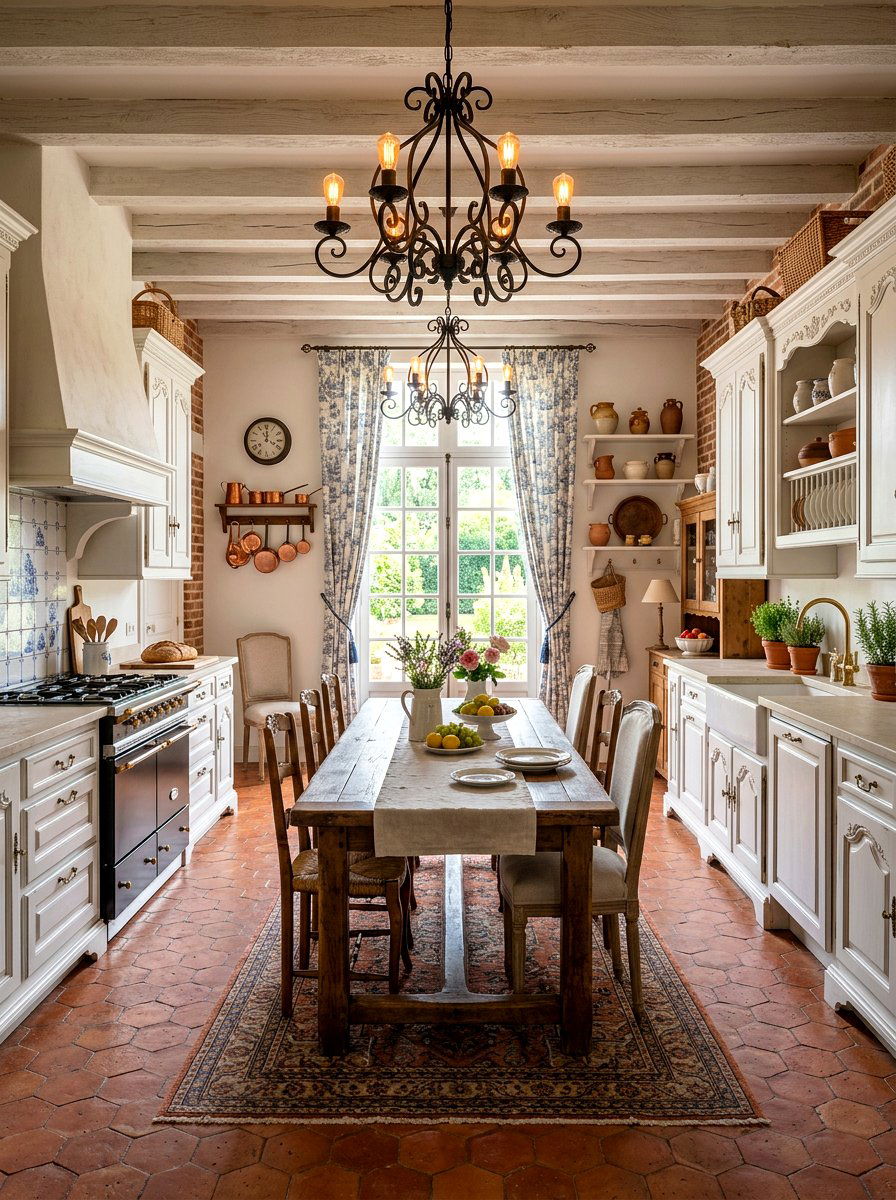 French Country Kitchen - 30 vintage kitchen ideas