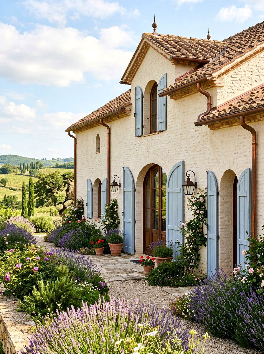 French Country Limewashed Brick Exterior - 30 limewashed brick exterior ideas