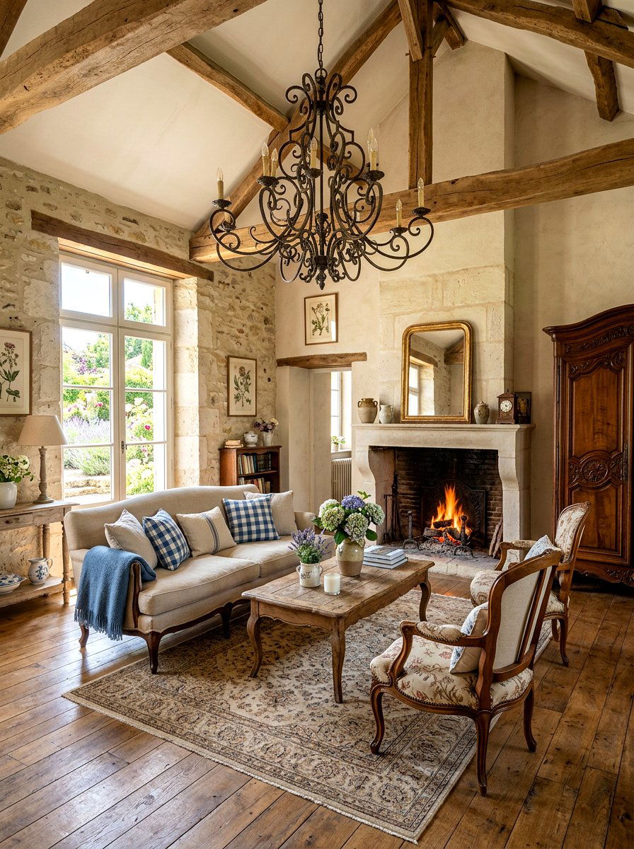 French Country Living Room - 30 Nancy Meyers living room ideas