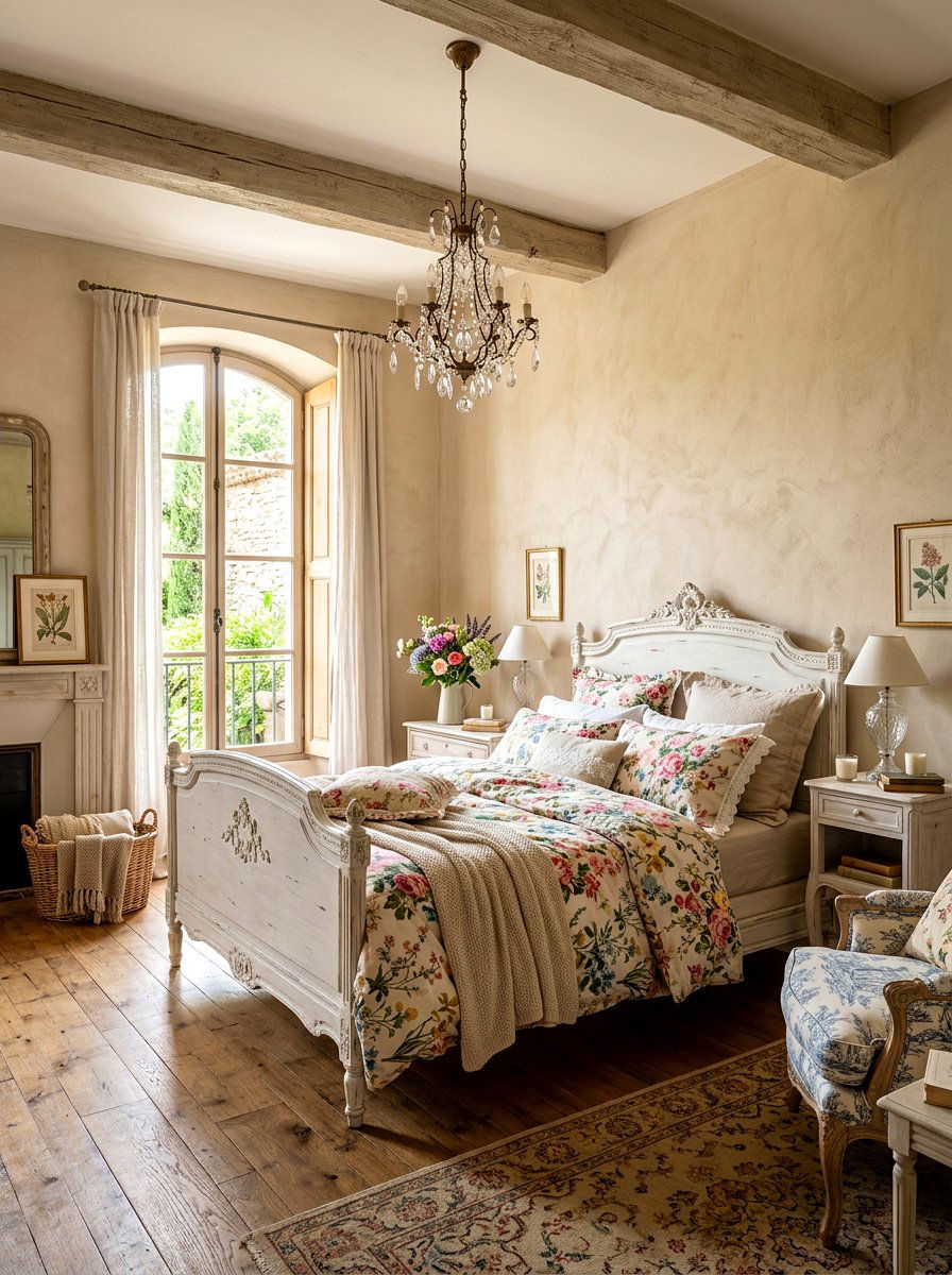 French Country Neutral Bedroom - 30 neutral bedroom ideas