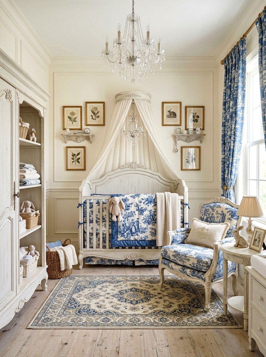 French Country Nursery - 30 vintage nursery ideas