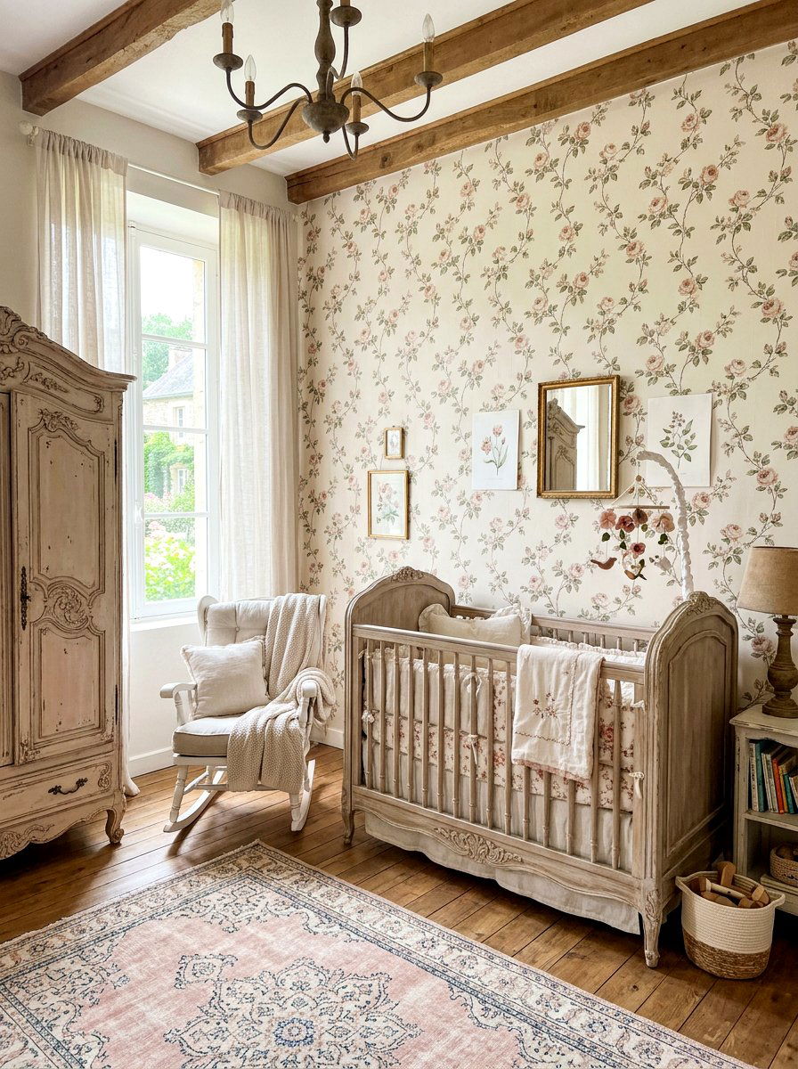 French Country Nursery - 30 quiet luxury nursery ideas