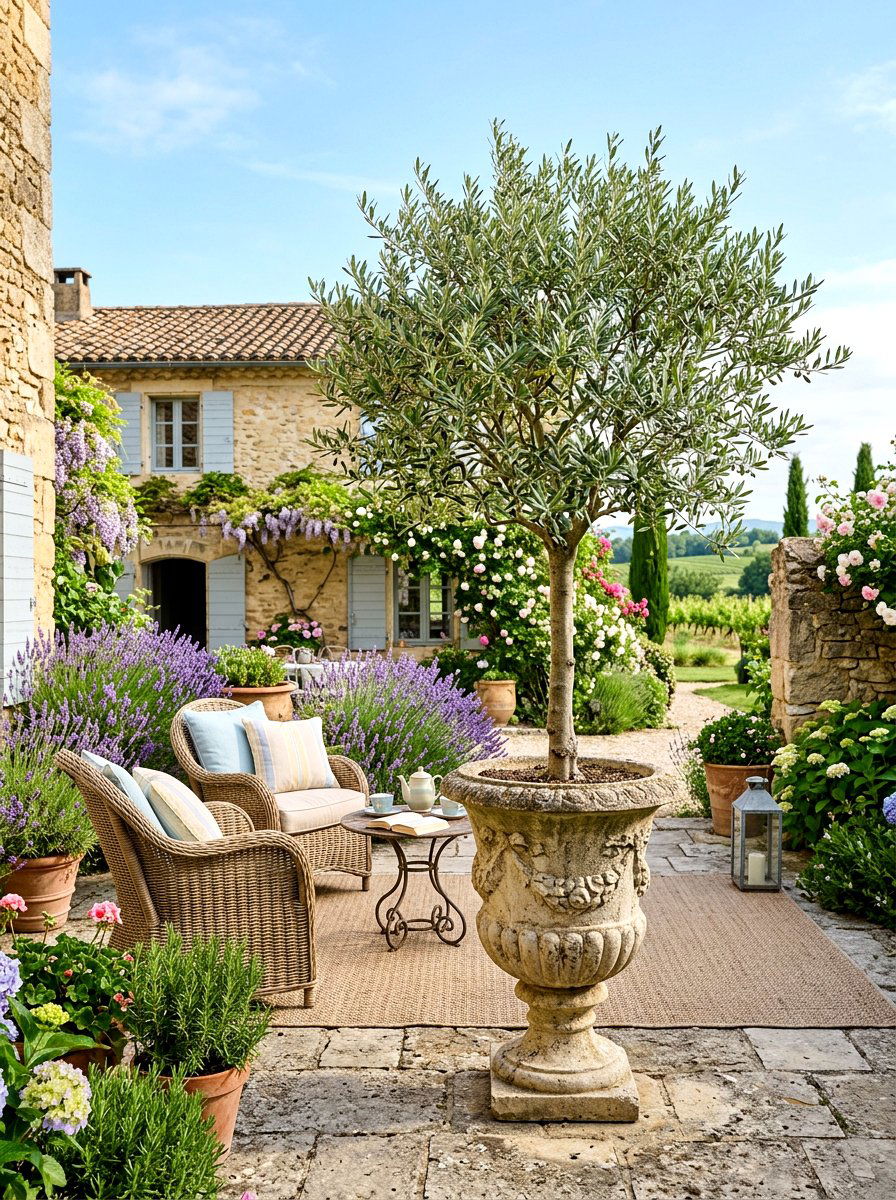30 olive tree patio ideas: Mediterranean Patio Charm, Made Easy