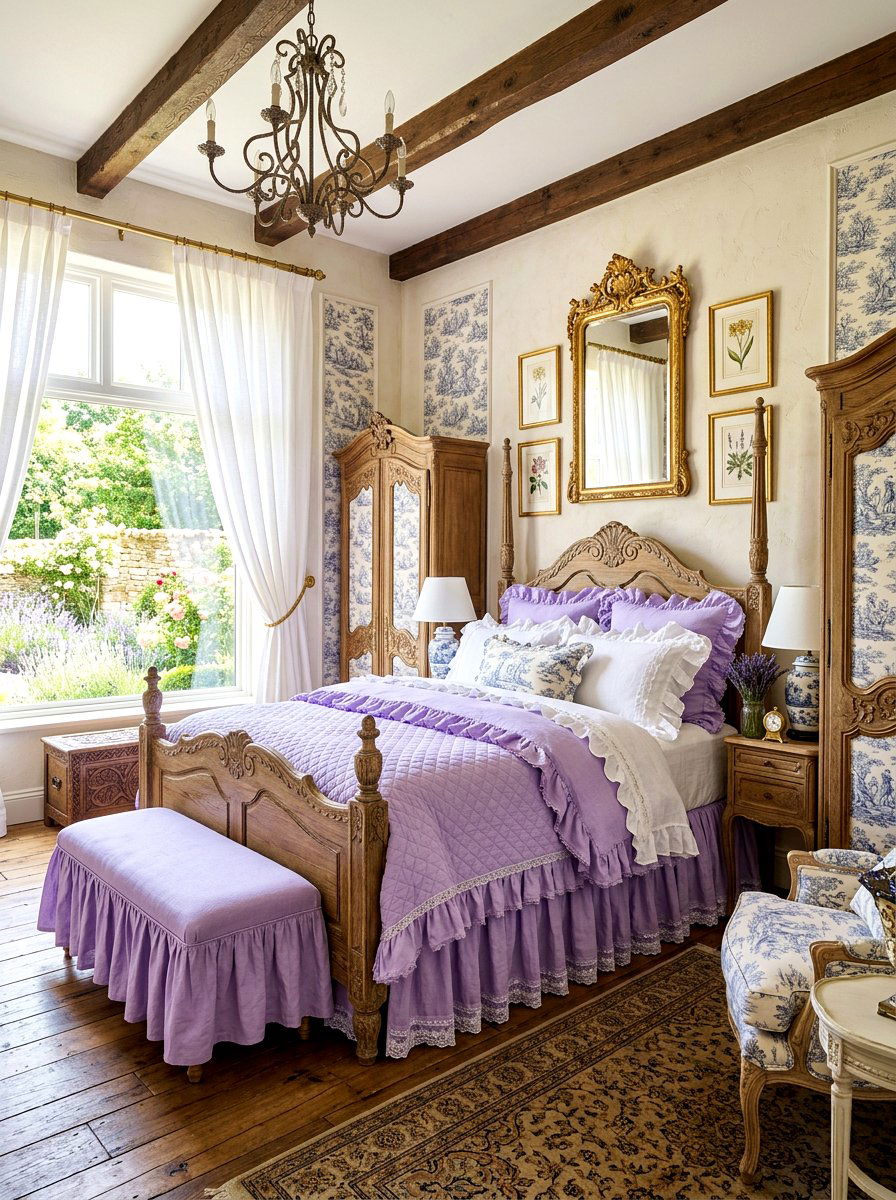 French Country Ruffle Bedroom - 30 romantic ruffle bedroom ideas
