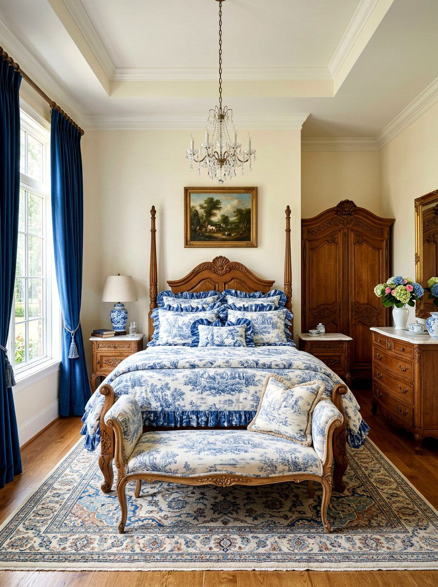 French Country Ruffled Bedding - 30 ruffled bedding bedroom ideas