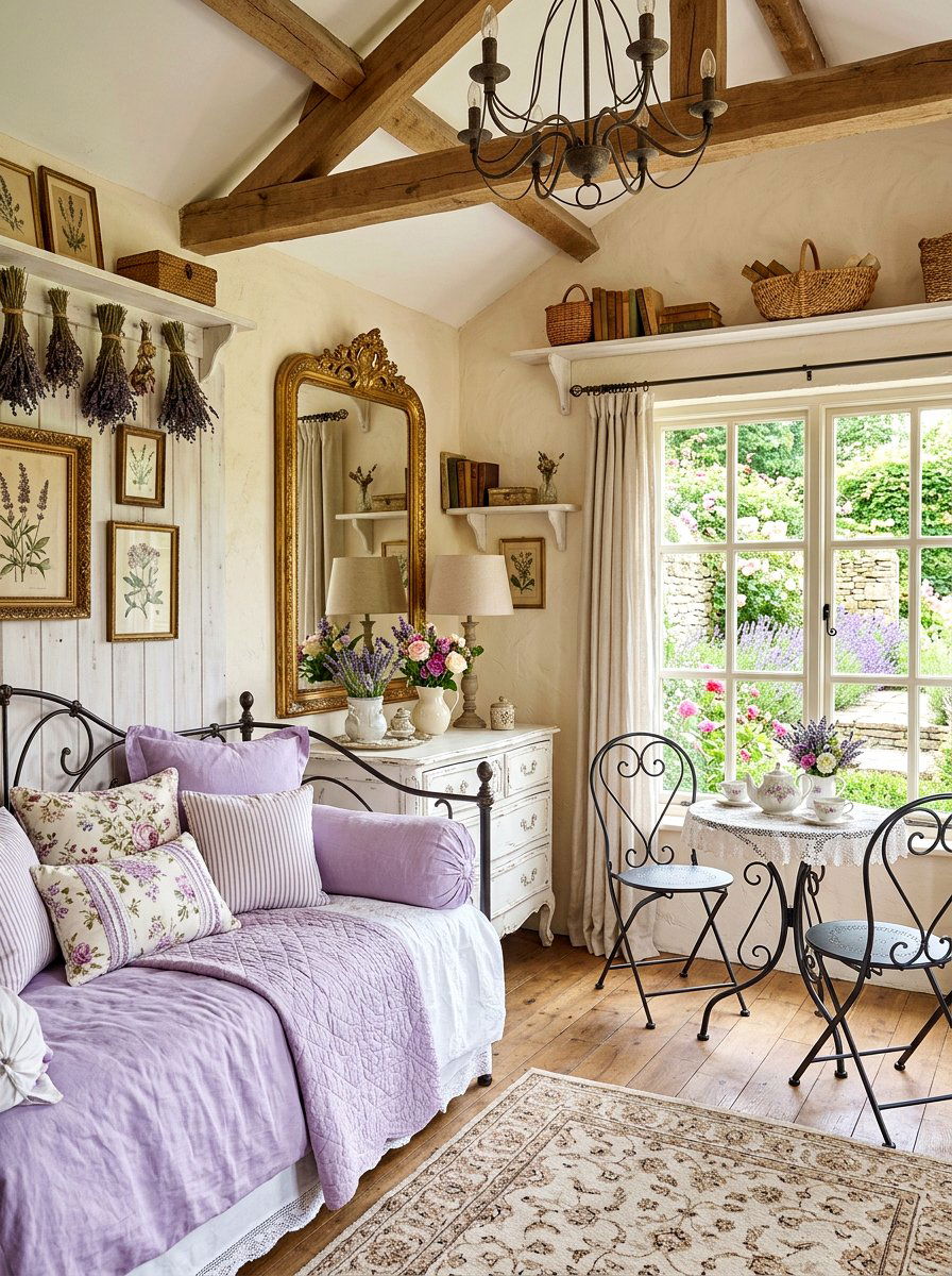 French Country Sanctuary - 30 she shed interior ideas