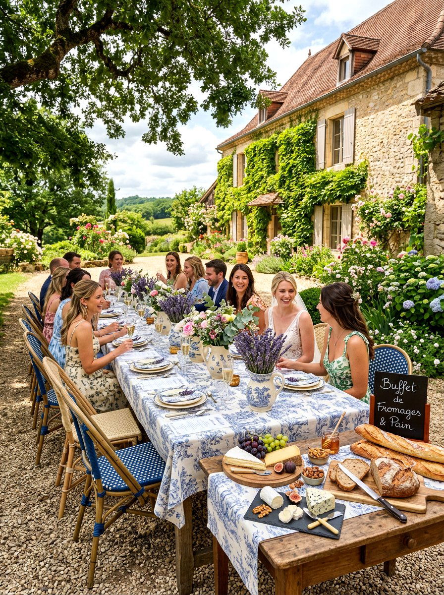 French Country Style - 30 backyard bridal brunch ideas