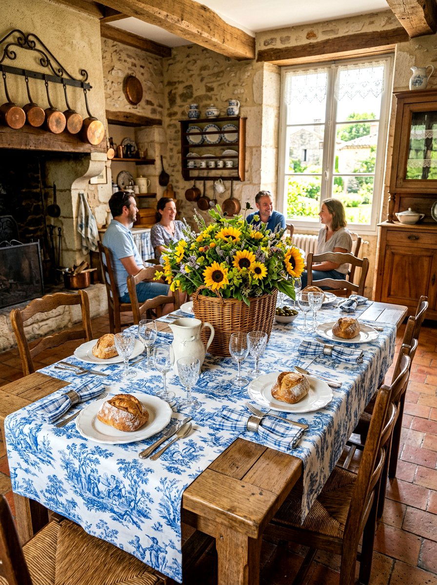 French Country Table - 30 collected tablescape ideas aesthetic