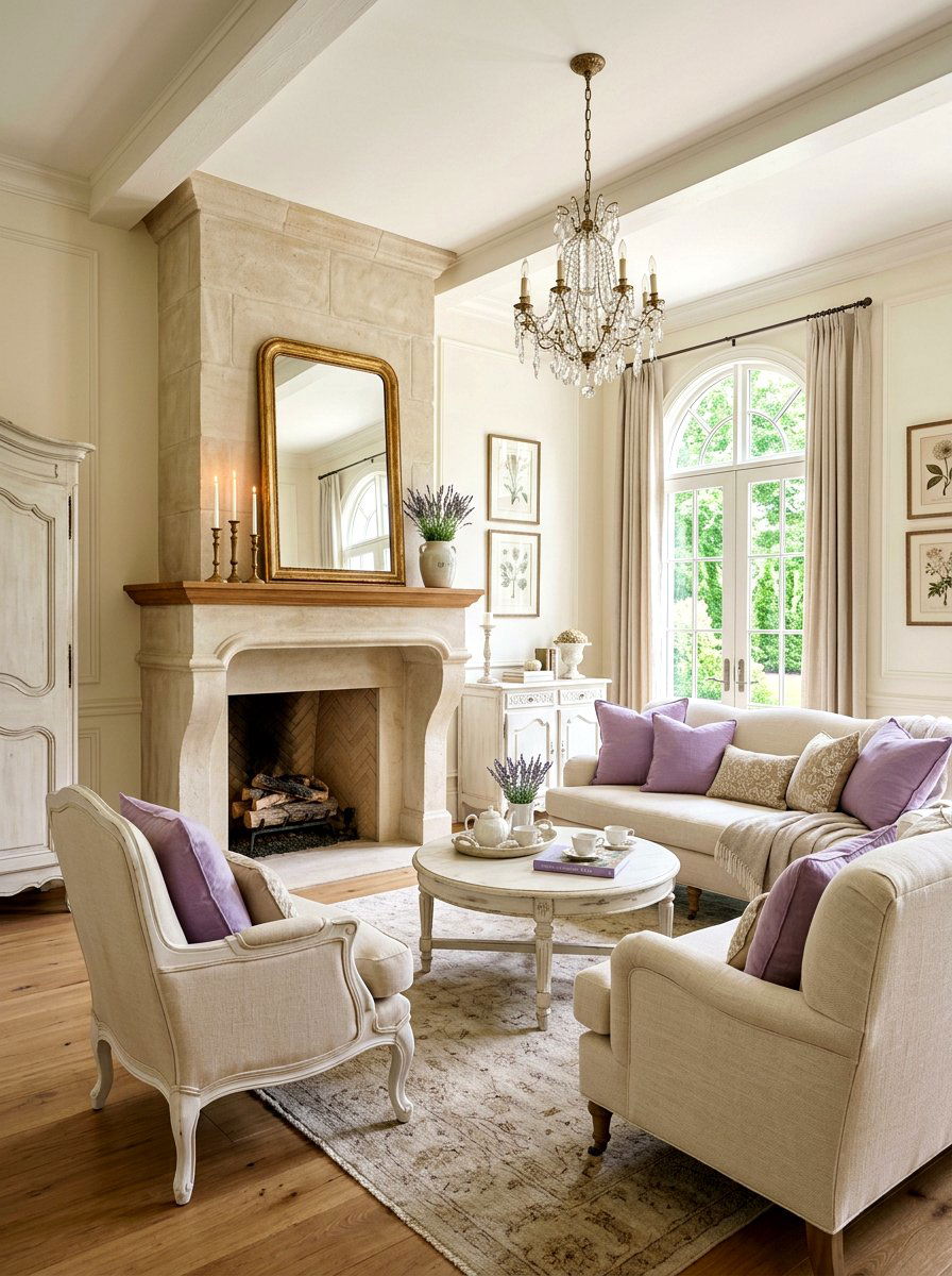 French Country Transitional Living Room - 30 transitional living room ideas