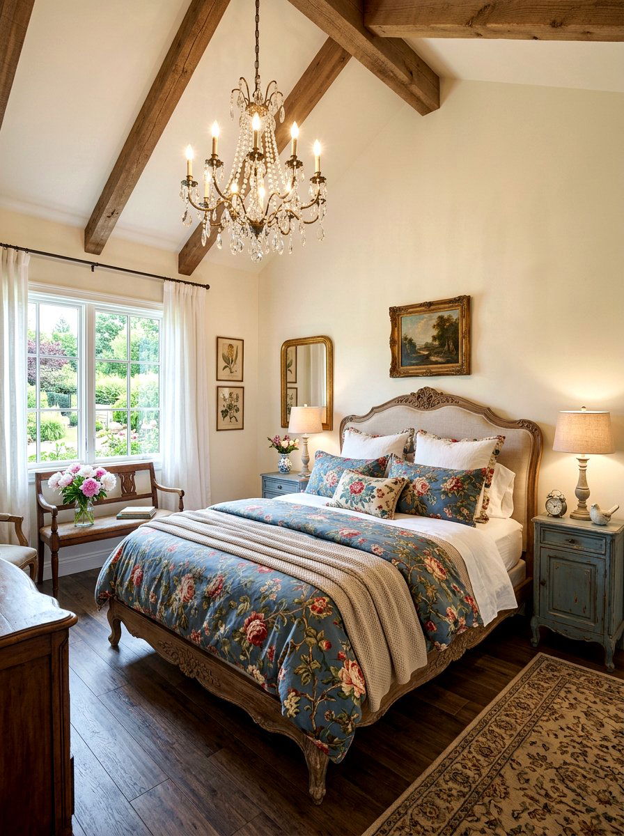 French Country Upholstered Bed - 30 elevated bed styling bedroom ideas