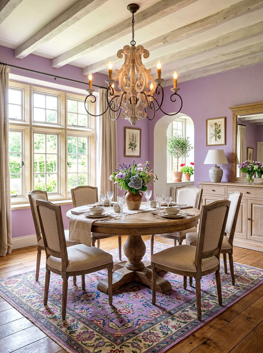 French Country Wood Chandelier - 30 classic dining room chandelier ideas