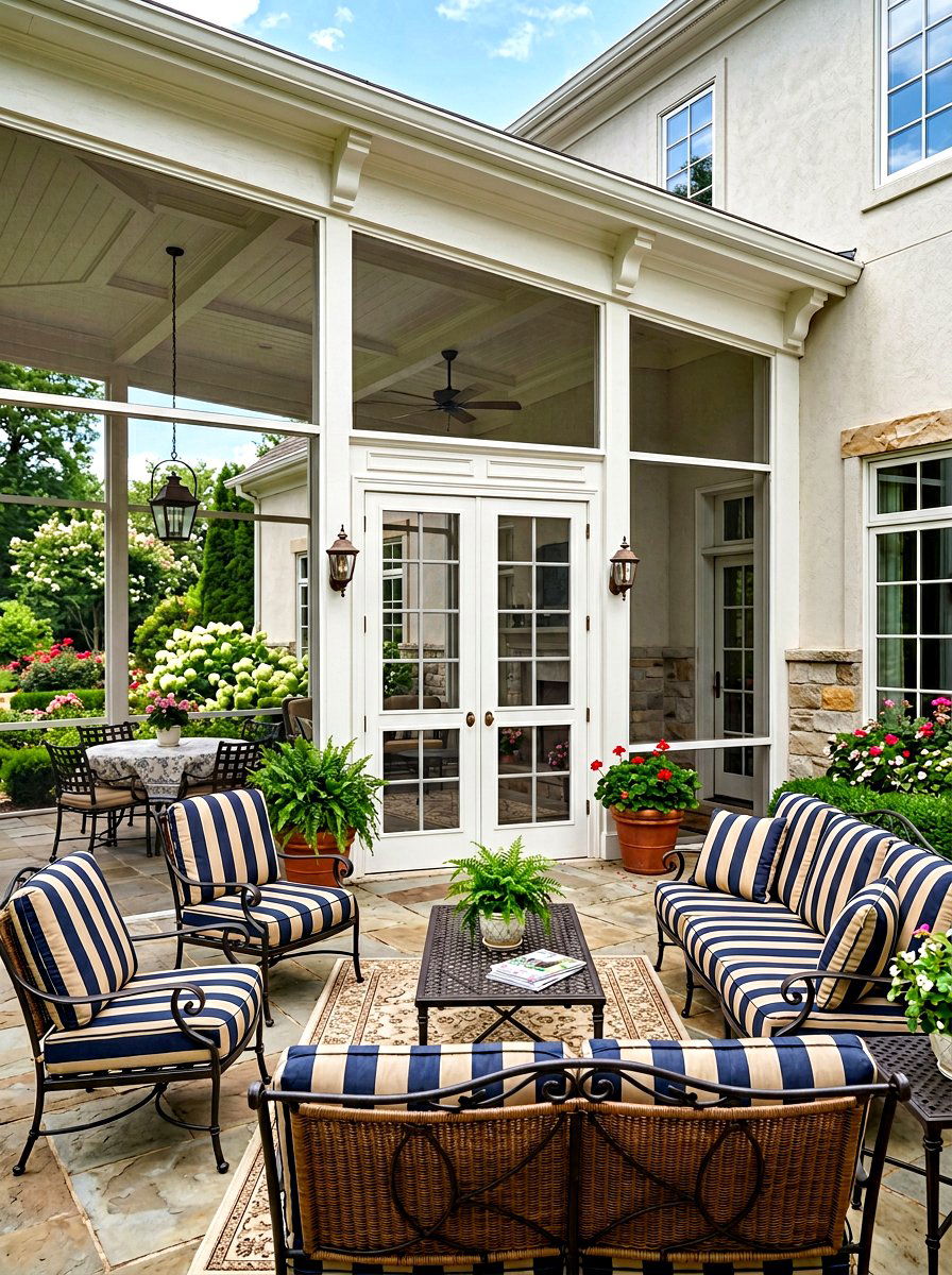 French Door Screened Patio - 30 screened patio enclosure ideas