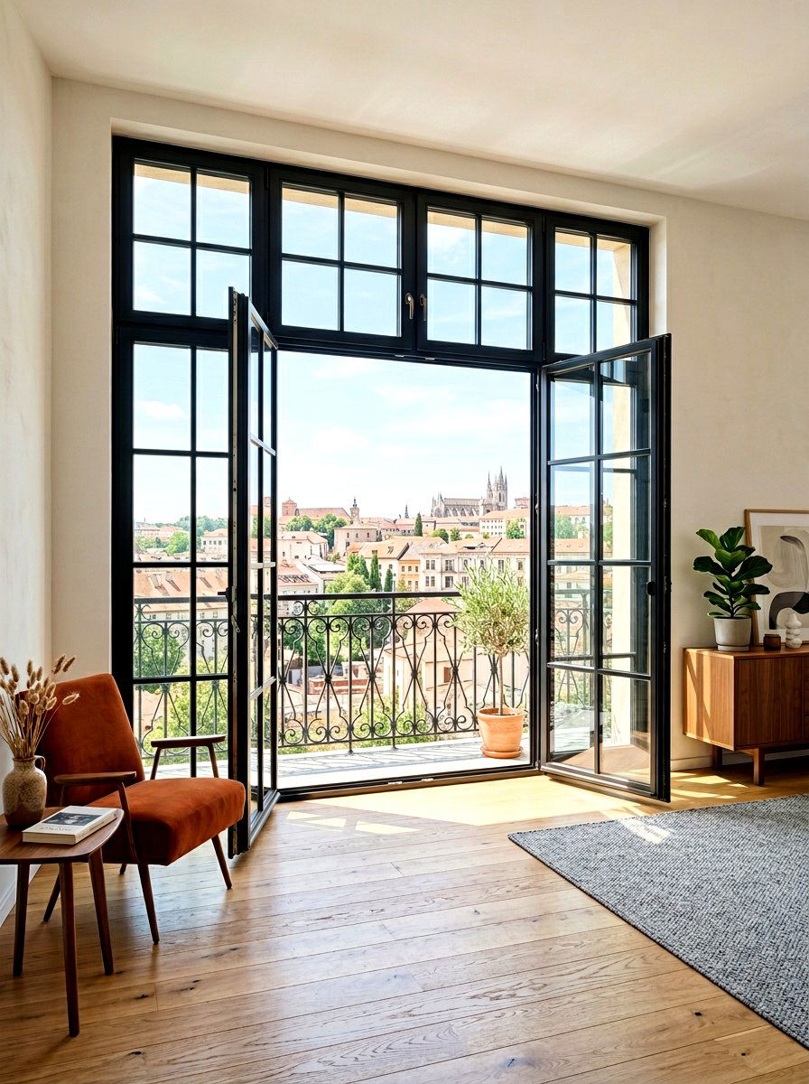 French Doors - 30 Juliet balcony decor ideas