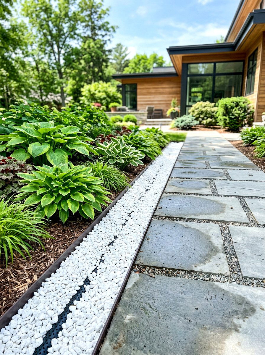 French Drains - 30 erosion control landscaping ideas